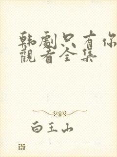 韩剧只有你在线观看全集