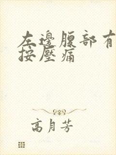 左边腹部有硬块按压痛封面