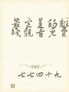 最完美的离婚在线观看免费完整版