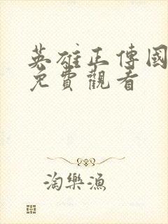 英雄正传国语版免费观看