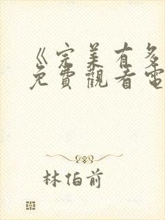 《完美有多美》免费观看电视剧全集