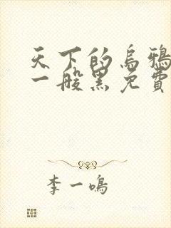 天下的乌鸦他是一般黑免费阅读全文