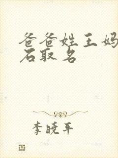 爸爸姓王妈妈姓石取名