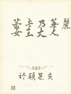 蕾卡乃华丽我的女王大人