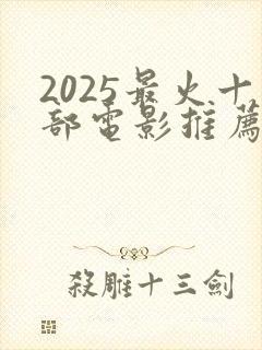 2025最火十部电影推荐