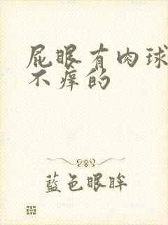 屁眼有肉球不疼不痒的