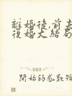 离婚后,前夫求复婚大结局