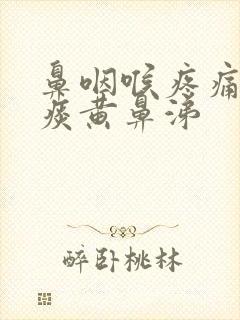 鼻咽喉疼痛有黄痰黄鼻涕