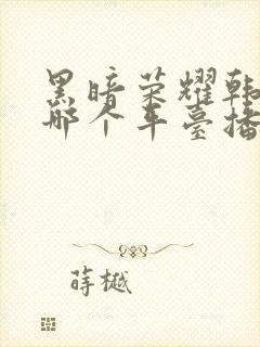 黑暗荣耀韩剧在哪个平台播放封面