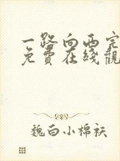 一路向西完整版免费在线观看封面