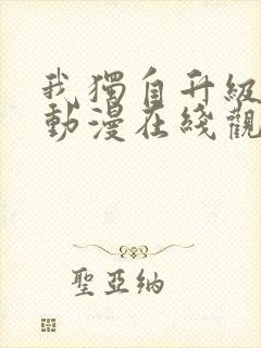 我独自升级高清动漫在线观看