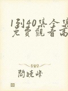 1到40集全集免费观看高清