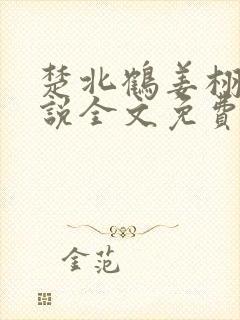 楚北鹤姜栩栩小说全文免费阅读