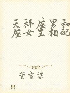 天秤座男和处女座女生相配吗