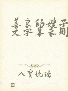 善良的嫂子1中文字幕未删减版