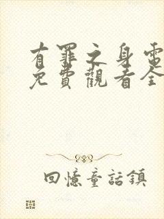 有罪之身电视剧免费观看全集高清封面