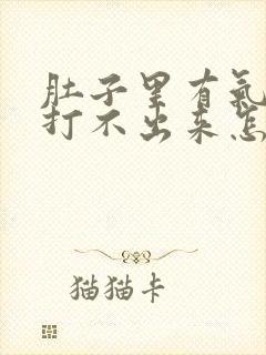 肚子里有气打嗝打不出来怎么办封面