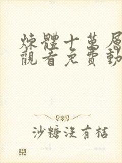 炼体十万层在线观看免费动漫