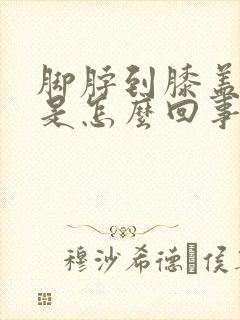 脚脖到膝盖发凉是怎么回事