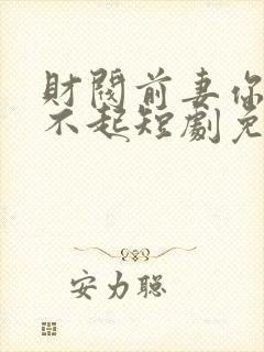 财阀前妻你高攀不起短剧免费观看