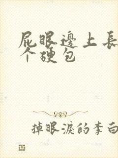 屁眼边上长了一个硬包