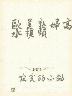 欧美熟妇高潮喷水视频