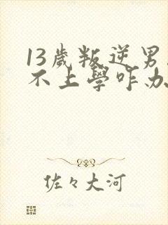 13岁叛逆男孩不上学咋办