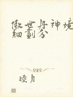 傲世丹神境界详细划分