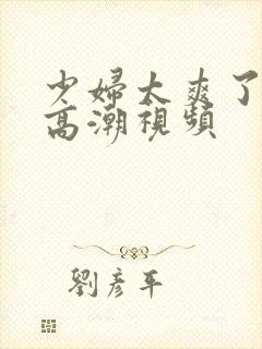 少妇太爽了免费高潮视频