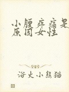 小腹疼痛是什么原因女性