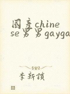 国产chinese男男gaygay