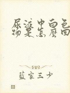 尿液中白色沉淀物是怎么回事