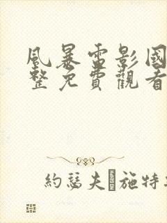 风暴电影国语完整免费观看