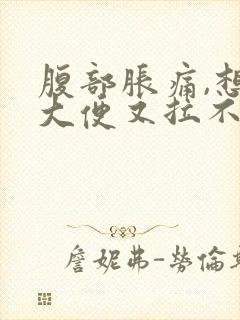 腹部胀痛,想拉大便又拉不出来是什么原因