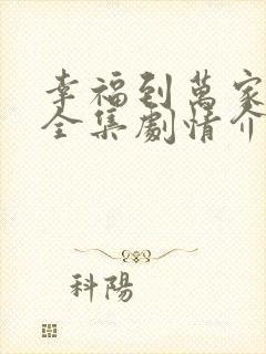 幸福到万家免费全集剧情介绍