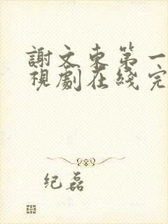 谢文东第一季电视剧在线完整免费观看