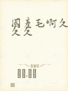 国产毛啊久久久久久