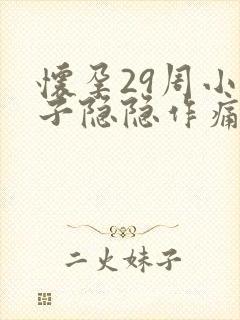 怀孕29周小肚子隐隐作痛