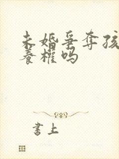 未婚争夺孩子抚养权吗封面