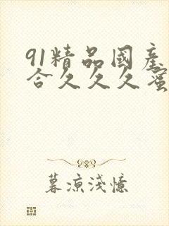 91精品国产综合久久久蜜臀678