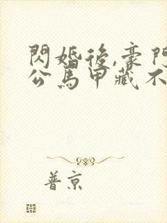 闪婚后,豪门老公马甲藏不住第三部