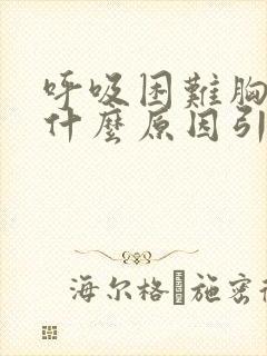 呼吸困难胸口痛什么原因引起的封面