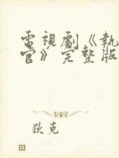 电视剧《执行法官》完整版封面