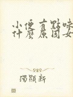 小便有点味道是什么原因女