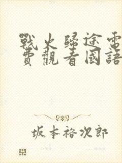 战火归途电影免费观看国语高清