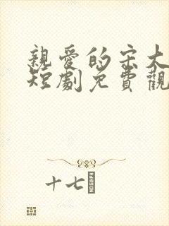 亲爱的宋大小姐短剧免费观看