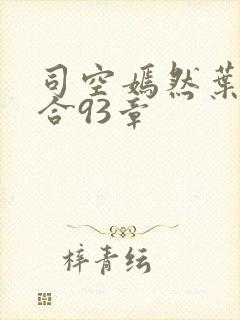 司空嫣然叶凡结合93章