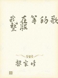 我在等的歌词完整版