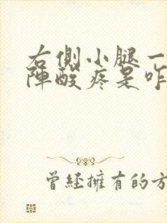 右侧小腿一阵一阵酸疼是咋回事