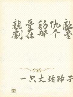 亲爱的仇敌电视剧在哪个台播出